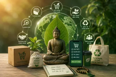 XU HƯỚNG “TIÊU DÙNG TỈNH THỨC” DƯỚI GÓC NHÌN PHẬT GIÁO VÀ HÀM Ý CHO SỰ PHÁT TRIỂN THƯƠNG MẠI BỀN VỮNG TẠI VIỆT NAM