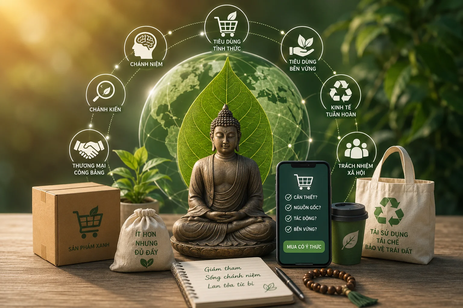 XU HƯỚNG “TIÊU DÙNG TỈNH THỨC” DƯỚI GÓC NHÌN PHẬT GIÁO VÀ HÀM Ý CHO SỰ PHÁT TRIỂN THƯƠNG MẠI BỀN VỮNG TẠI VIỆT NAM