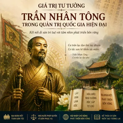 GIÁ TRỊ TƯ TƯỞNG TRẦN NHÂN TÔNG TRONG QUẢN TRỊ QUỐC GIA HIỆN ĐẠI